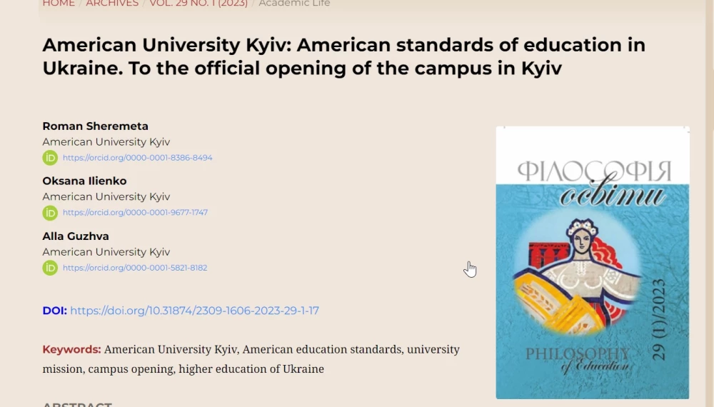 Publication in Philosophy of Education
